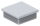 Kunststoffkappe für Quadratrohr 60x60mm mit Wandstärke 1,5 - 2,0mm, grau