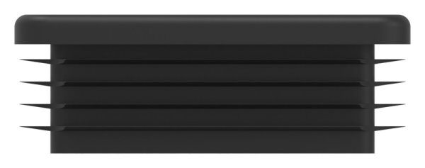 Kunststoffkappe für Quadratrohr 80x80mm mit Wandstärke 2,0 - 4,0mm, schwarz