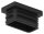 Kunststoffkappe für Rechteckrohr 35x20mm mit Wandstärke 1,5 - 2,0mm, schwarz