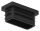 Kunststoffkappe für Rechteckrohr 40x20mm mit Wandstärke 1,0 - 3,0mm, schwarz