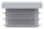 Kunststoffkappe für Rechteckrohr 40x30mm mit Wandstärke 1,0 - 3,0mm, grau