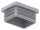 Kunststoffkappe für Rechteckrohr 40x30mm mit Wandstärke 1,0 - 3,0mm, grau