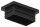 Kunststoffkappe für Rechteckrohr 50x30mm mit Wandstärke 3,0mm, schwarz