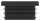 Kunststoffkappe für Rechteckrohr 60x40mm mit Wandstärke 3,0mm, schwarz