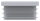 Kunststoffkappe für Rechteckrohr 60x40mm mit Wandstärke 1,5 - 2,0mm, grau