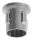 Stahleinschlagkappe, leicht gewölbt, für Rohr 26,9mm, Wandstärke: 1,8 - 2,2mm