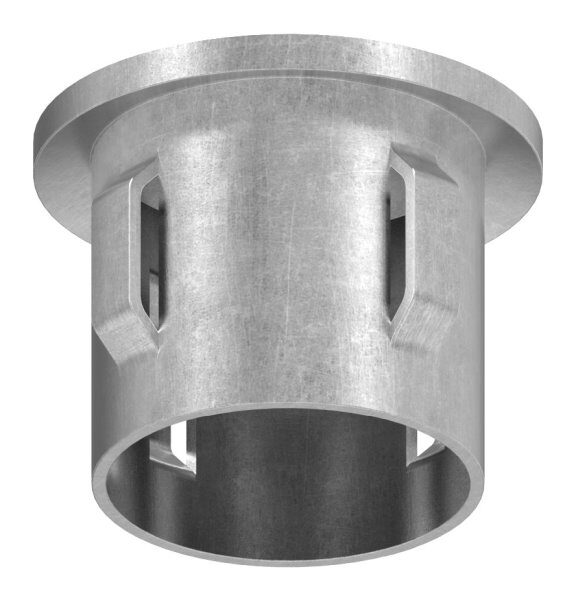 Stahleinschlagkappe, leicht gewölbt, für Rohr 33,7mm, Wandstärke: 1,8 - 2,2mm