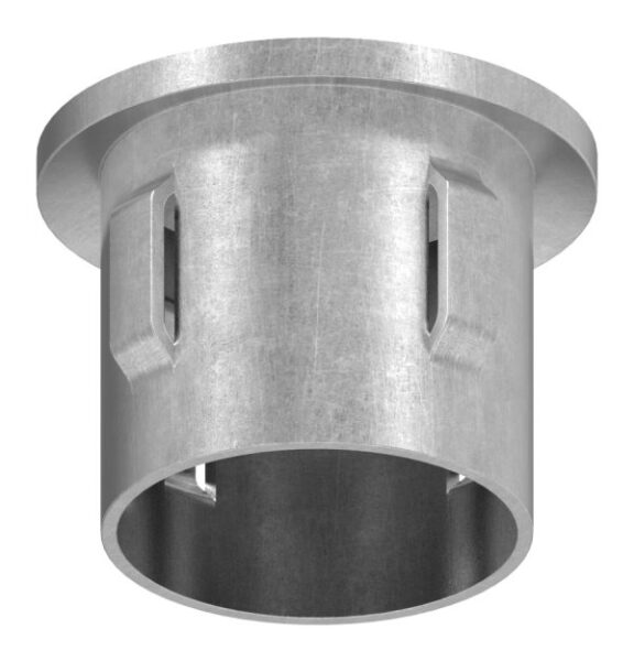 Stahleinschlagkappe, leicht gewölbt, für Rohr 33,7mm, Wandstärke: 2,5 - 2,9mm