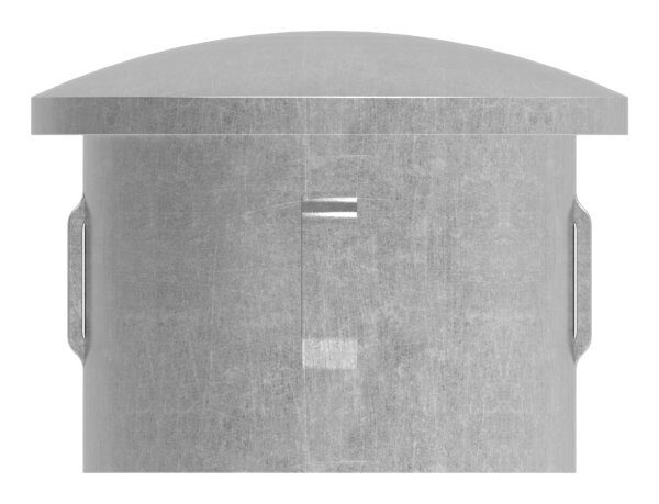 Stahleinschlagkappe, leicht gewölbt, für Rohr 42,4mm, Wandstärke: 3,0 - 3,5mm