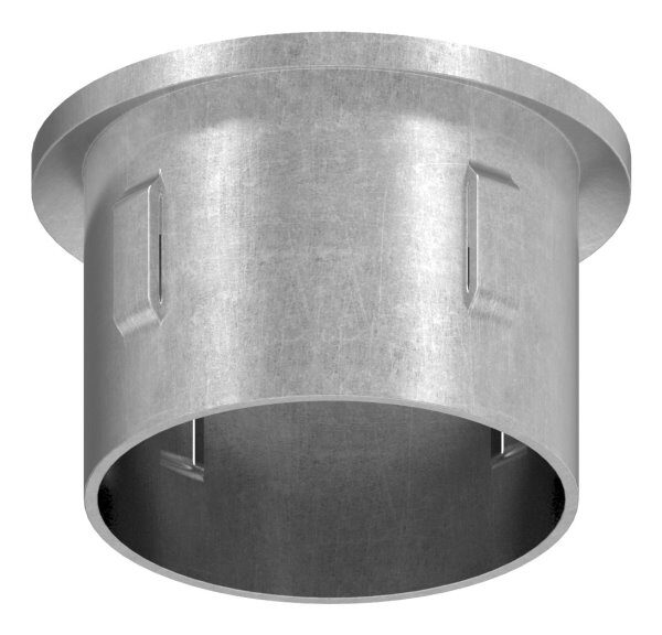 Stahleinschlagkappe, leicht gewölbt, für Rohr 42,4mm, Wandstärke: 3,0 - 3,5mm