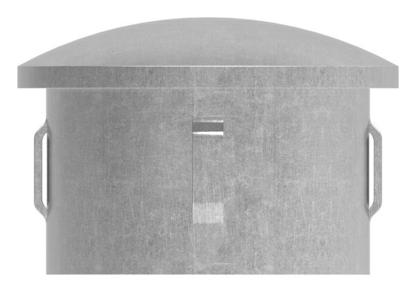 Stahleinschlagkappe, leicht gewölbt, für Rohr 48,3mm, Wandstärke: 2,5 - 2,9mm