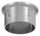 Stahleinschlagkappe, leicht gewölbt, für Rohr 48,3mm, Wandstärke: 2,5 - 2,9mm