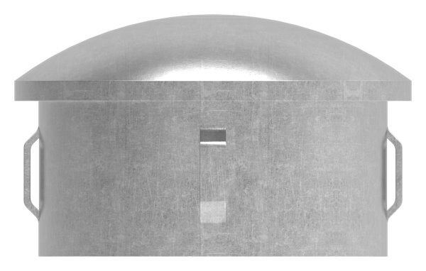 Stahleinschlagkappe, leicht gewölbt, für Rohr 60,3mm, Wandstärke: 1,8 - 2,2mm