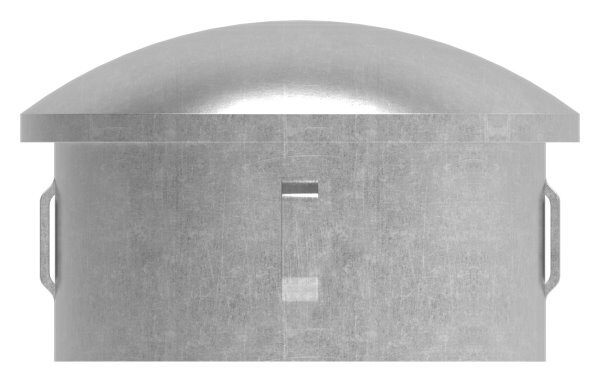 Stahleinschlagkappe, leicht gewölbt, für Rohr 60,3mm, Wandstärke: 2,5 - 2,9mm