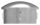 Stahleinschlagkappe, leicht gewölbt, für Rohr 60,3mm, Wandstärke: 2,5 - 2,9mm