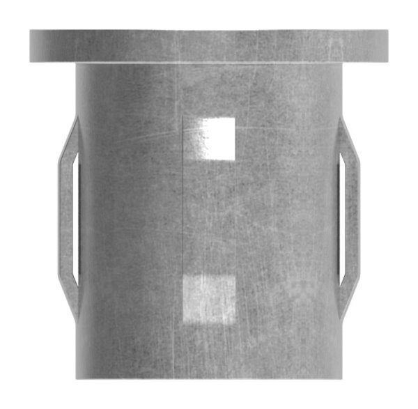 Stahleinschlagkappe, flach, für Rohr 26,9mm, Wandstärke: 2,5 - 2,9mm