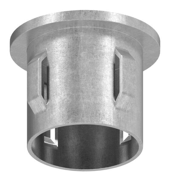 Stahleinschlagkappe, flach, für Rohr 33,7mm, Wandstärke: 1,8 - 2,2mm