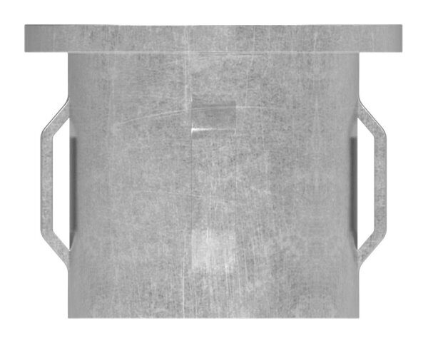 Stahleinschlagkappe, flach, für Rohr 33,7mm,...