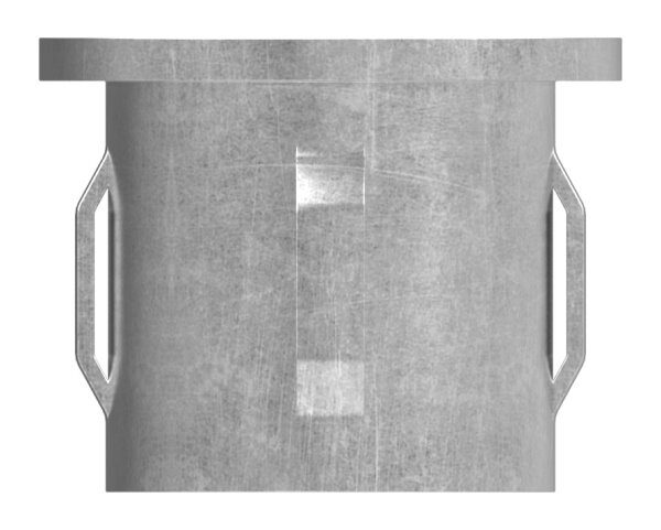 Stahleinschlagkappe, flach, für Rohr 33,7mm,...