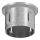 Stahleinschlagkappe, flach, für Rohr 42,4mm, Wandstärke: 1,8 - 2,2mm, mit Innengewinde M8