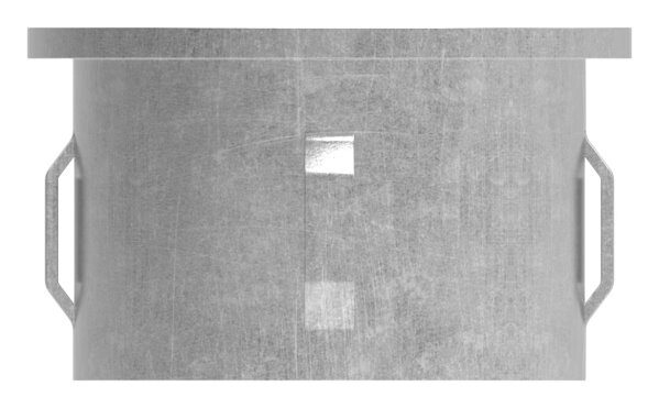 Stahleinschlagkappe, flach, für Rohr 48,3mm,...