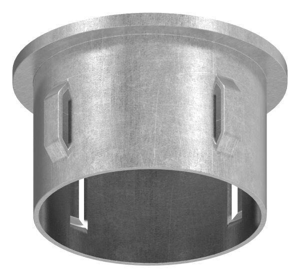 Stahleinschlagkappe, flach, für Rohr 48,3mm, Wandstärke: 1,8 - 2,2mm, mit Innengewinde M8