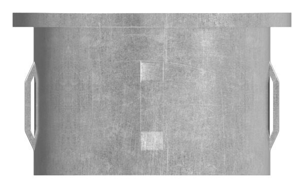 Stahleinschlagkappe, flach, für Rohr 48,3mm,...