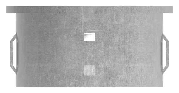 Stahleinschlagkappe, flach, für Rohr 60,3mm,...