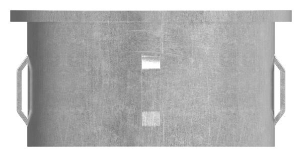 Stahleinschlagkappe, flach, für Rohr 60,3mm,...