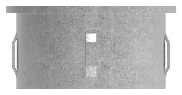 Stahleinschlagkappe, flach, für Rohr 60,3mm,...
