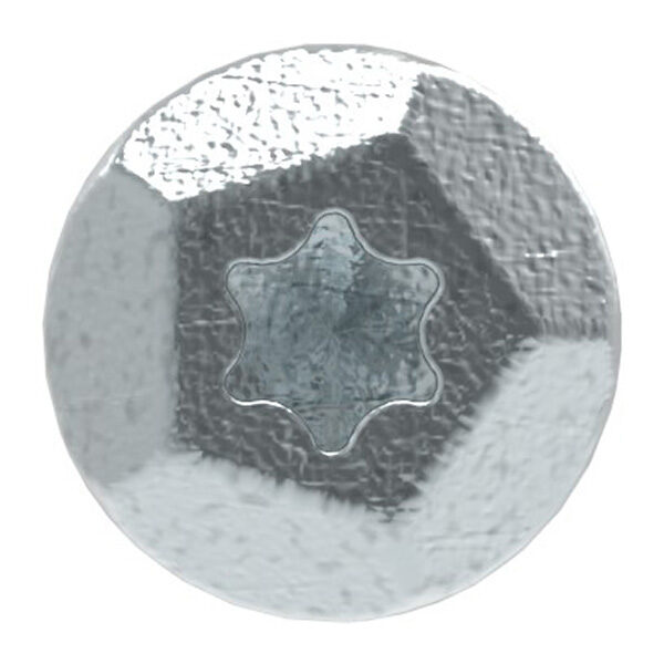 Sicherheitsschraube 7x105mm, Stahl verzinkt - blau...