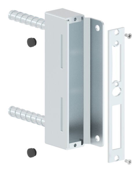 Gegenkasten verzinkt 30x45x173mm, mit verzinktem Schließblech, zum Einbetonieren