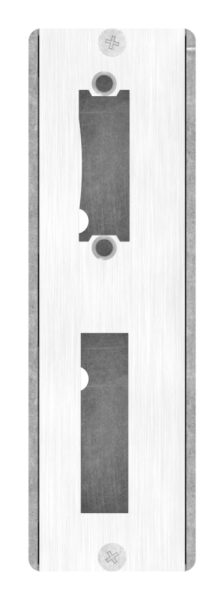Schließkasten zum Anschweißen aus Stahl, für 50mm Schlosskasten, geeignet für elektrischen Türöffner, aus Stahl  S235, Schließblech V2A geschliffen