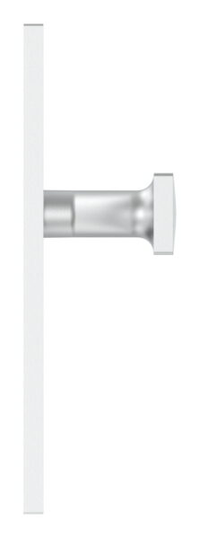 Langschild mit festem Türdrücker, LI und RE umstellbar, aus ALU EV1, 30x245x10mm, passend für Einsteckschlösser, Abstand 92mm mit 3 Bohrungen