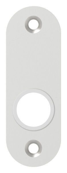 Drückerrosette Alu oval:  für AMF-Schlösser