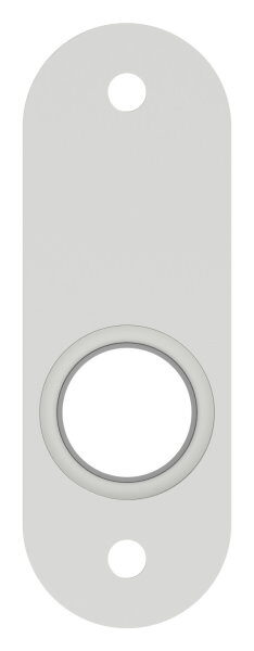Drückerrosette Alu oval:  für AMF-Schlösser