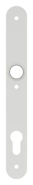 Langschild aus ALU EV1, 30x245x10mm, passend für Einsteckschlösser, Abstand 92mm mit 3 Bohrungen
