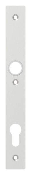 Langschild aus ALU EV1, 30x245x10mm, passend für Einsteckschlösser, Abstand 92mm mit 3 Bohrungen
