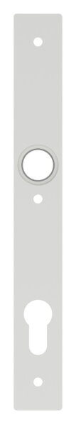 Langschild aus ALU EV1, 30x245x10mm, passend für Einsteckschlösser, Abstand 92mm mit 3 Bohrungen