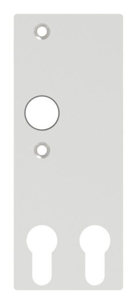 Zylinder-Langschild für zwei Profilzylinder, beidseitig verwendbar