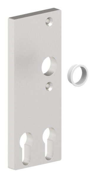 Zylinder-Langschild für zwei Profilzylinder, beidseitig verwendbar