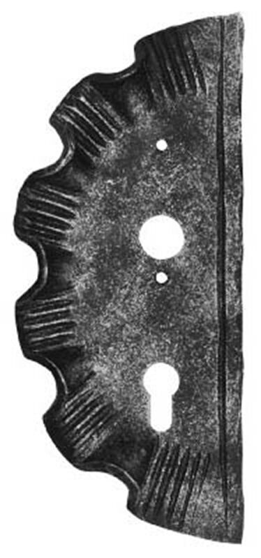 Schlossplatte, LI, mit 40mm Dornmaß, passend für Schlösser mit Abstand 72mm