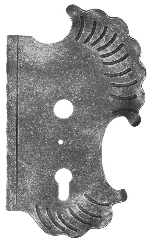 Schlossplatte, RE, mit Dornmaß 60mm, passend für Schlösser mit Abstand 72mm