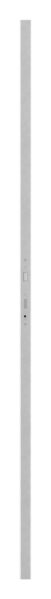 Schlossrohr 40x40x2,0 glatt, 2000mm, 2x M5 Gewinde, geschliffen Korn 240, V2A inkl.: