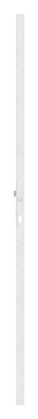 Schlossrohr 40x40x2,0 glatt, 2000mm, 2x M5 Gewinde, geschliffen Korn 240, V2A inkl.: