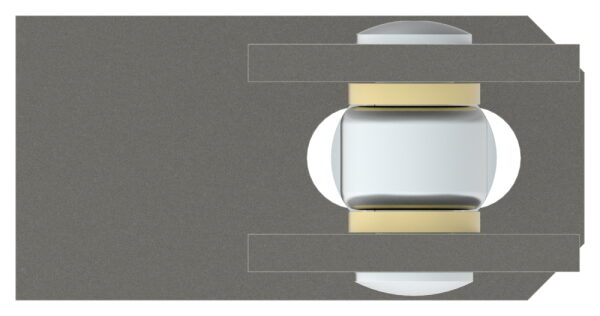 Torband M20 verstellbar, mit Langlochlasche, Öffnungswinkel  180°, galvanisch verzinkt, Tragkraft: 125kg
