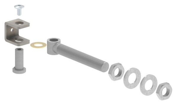 Torband M20 verstellbar, mit langem Gewinde, feuerverzinkt, Tragkraft: 150kg