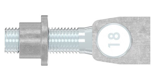 Torband M18 verstellbar, zum Anschweißen, galvanisch verzinkt, Tragkraft: 125kg