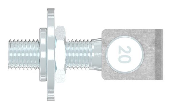 Torband M20 verstellbar, zum Anschweißen, galvanisch verzinkt, Tragkraft 150kg