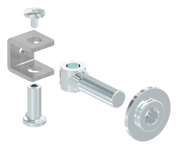Torband M20 verstellbar, zum Anschweißen, galvanisch verzinkt, Tragkraft 150kg
